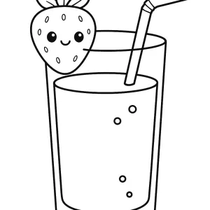 Desenho de morango para colorir 13