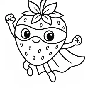 Desenho de morango para colorir 20