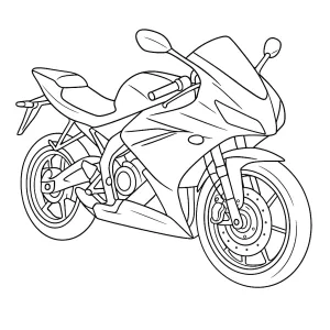 Desenho de mota para colorir 23