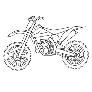 Desenho de mota para colorir 24