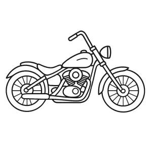 Desenho de mota para colorir 25