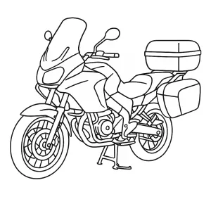 Desenho de mota para colorir 27
