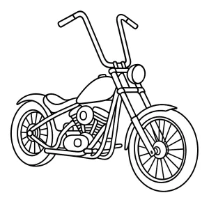 Desenho de mota para colorir 28