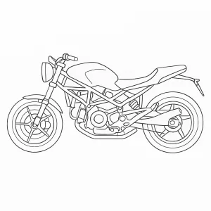 Desenho de mota para colorir 29
