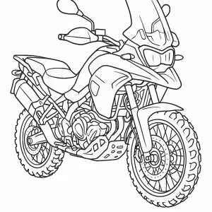 Desenho de mota para colorir 30