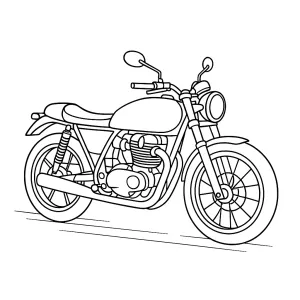 Desenho de mota para colorir 31