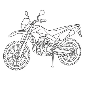 Desenho de mota para colorir 32
