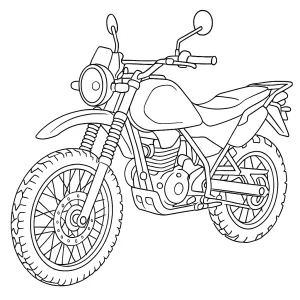 Desenho de mota para colorir 34