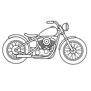 Desenho de mota para colorir 35