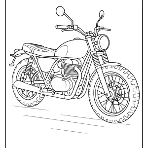 Desenho de mota para colorir 36