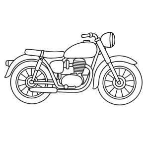 Desenho de mota para colorir 38
