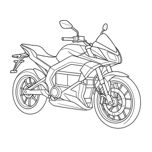 Desenho de mota para colorir 40