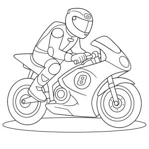 Desenho de mota para colorir 41