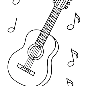 Desenho de música para colorir 20