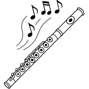 Desenho de música para colorir 23