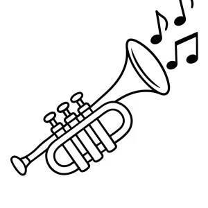 Desenho de música para colorir 24
