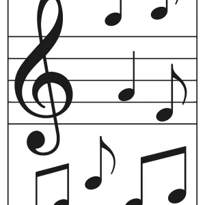 Desenho de música para colorir 33