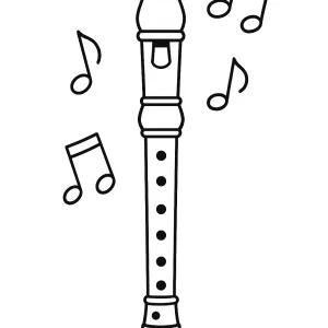 Desenho de música para colorir 35