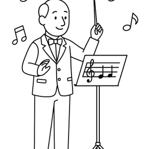 Desenho de música para colorir 38
