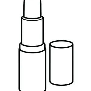 Desenho de maquilhagem para colorir 1