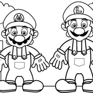 Desenho do Mario Bros para colorir 27
