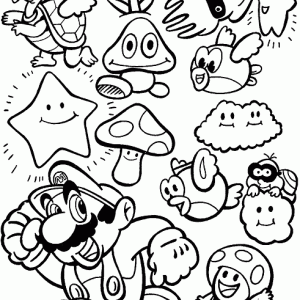 Desenho do Mario Bros para colorir 30
