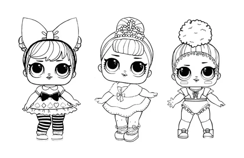 Desenho de boneca L.O.L. Surprise! para colorir 36