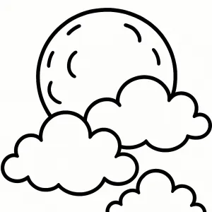 Desenho de lua para colorir 2
