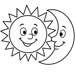 Desenho de lua para colorir 6
