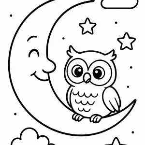 Desenho de lua para colorir 9