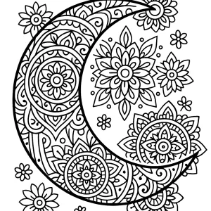 Desenho de lua para colorir 10