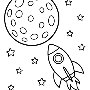 Desenho de lua para colorir 11