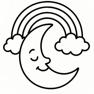 Desenho de lua para colorir 13