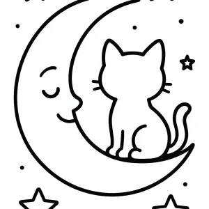 Desenho de lua para colorir 14
