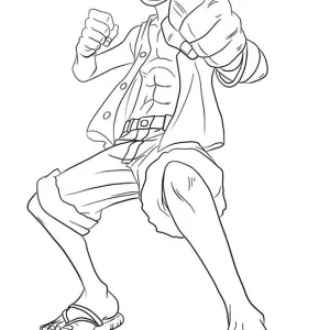 Desenho do Luffy para colorir 15
