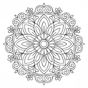 Mandala para colorir 35