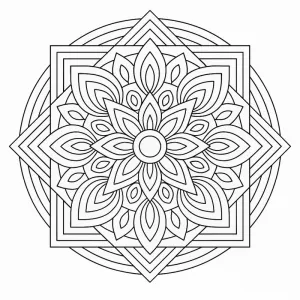 Mandala para colorir 36