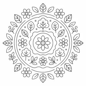 Mandala para colorir 47