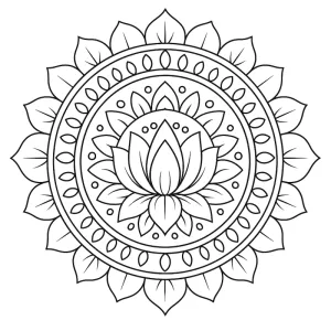 Mandala para colorir 51