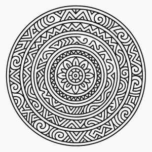 Mandala para colorir 53
