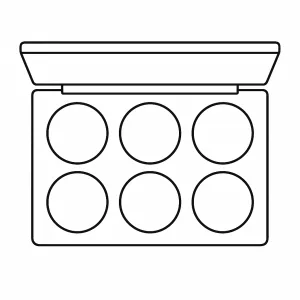 Desenho de maquilhagem para colorir 2