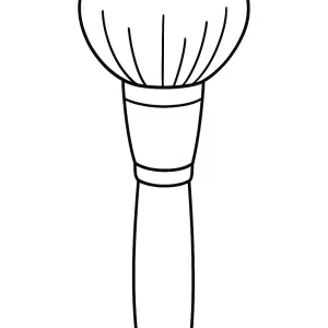 Desenho de maquilhagem para colorir 3