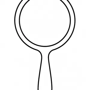 Desenho de maquilhagem para colorir 4