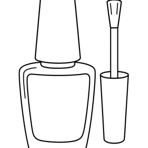 Desenho de maquilhagem para colorir 5