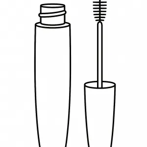 Desenho de maquilhagem para colorir 6