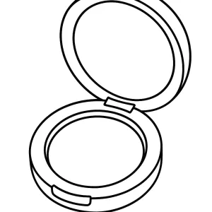 Desenho de maquilhagem para colorir 7