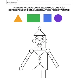 Ficha de alfabetização para colorir 3