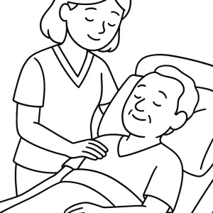 Desenho de médico para colorir 2