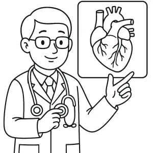 Desenho de médico para colorir 4