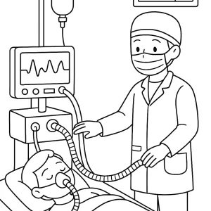 Desenho de médico para colorir 8